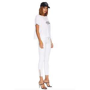 Etienne Marcel EM7010White Skinny Jeans Red Zip Cuff Size 24